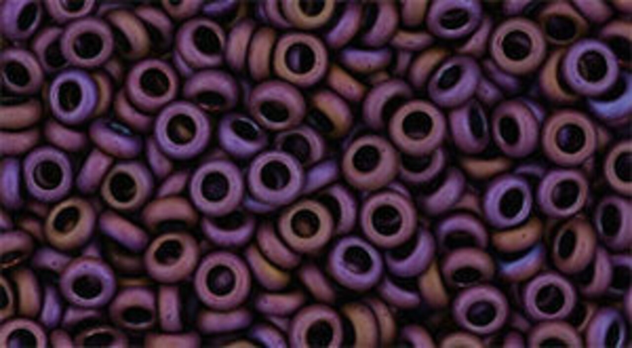 Toho Demi Round 8/0 Seed Bead, Matte Color Mauve Mocha, TN-08-703, 8 grams